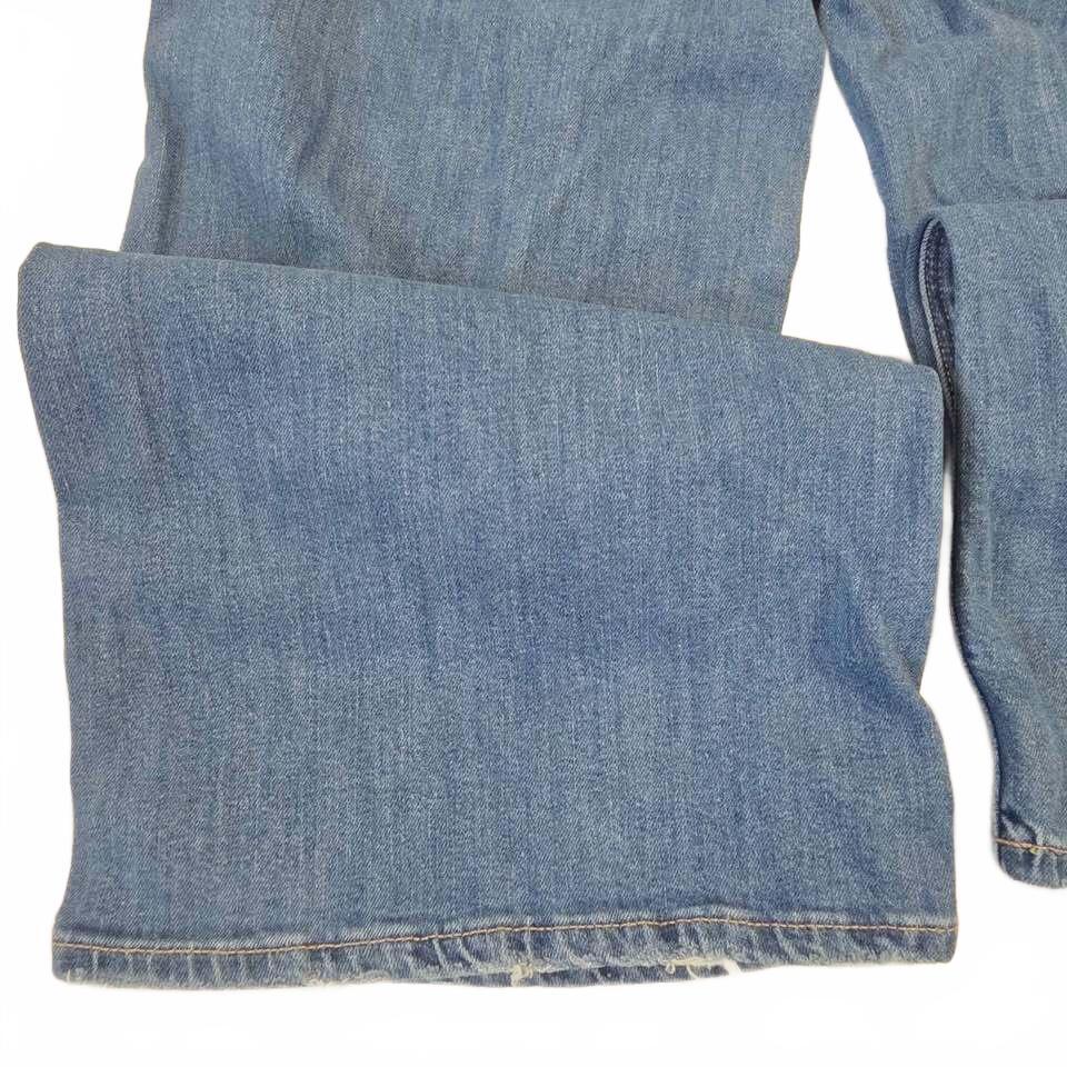 American Eagle Curvy Super High Rise Ripped Wide Leg Jeans Size 4 Short