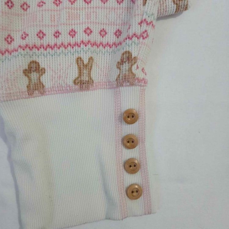 la Vie en Rose Gingerbread Thermal Pajama Set size S