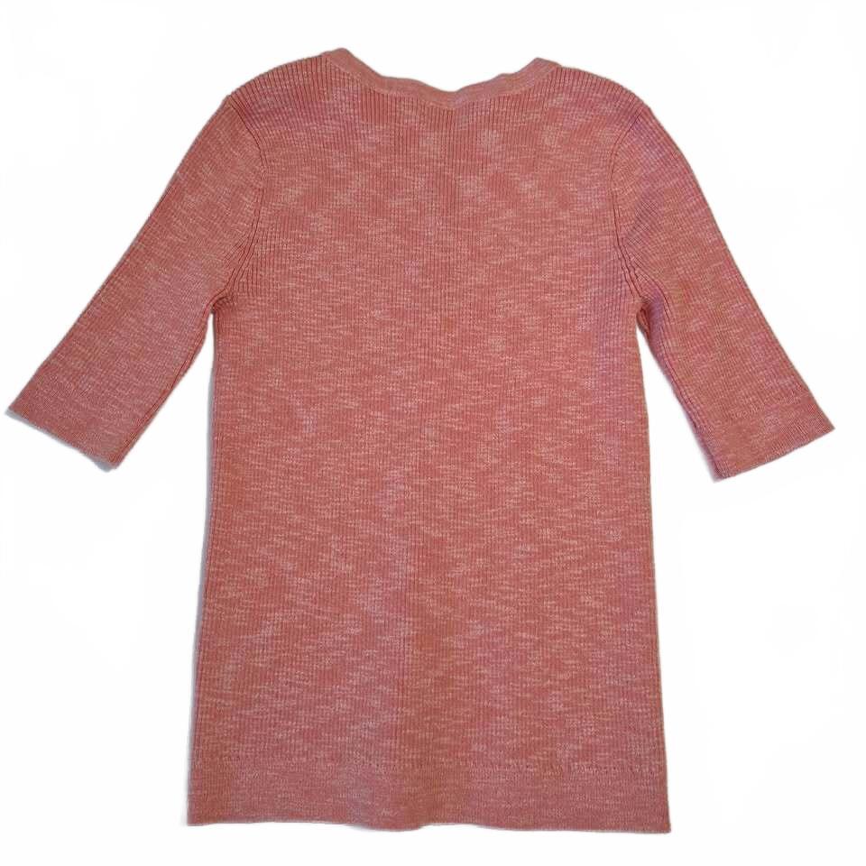 Calvin Klein Pink Heathered Henley Top size XS