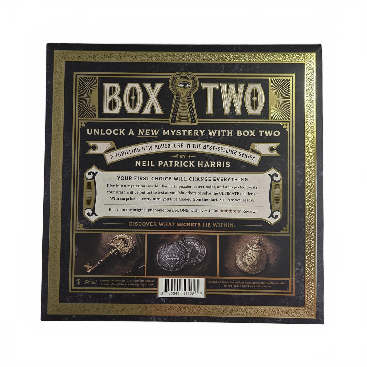 Box Two Mystery Puzzle Game Neil Patrick Harris Theory11