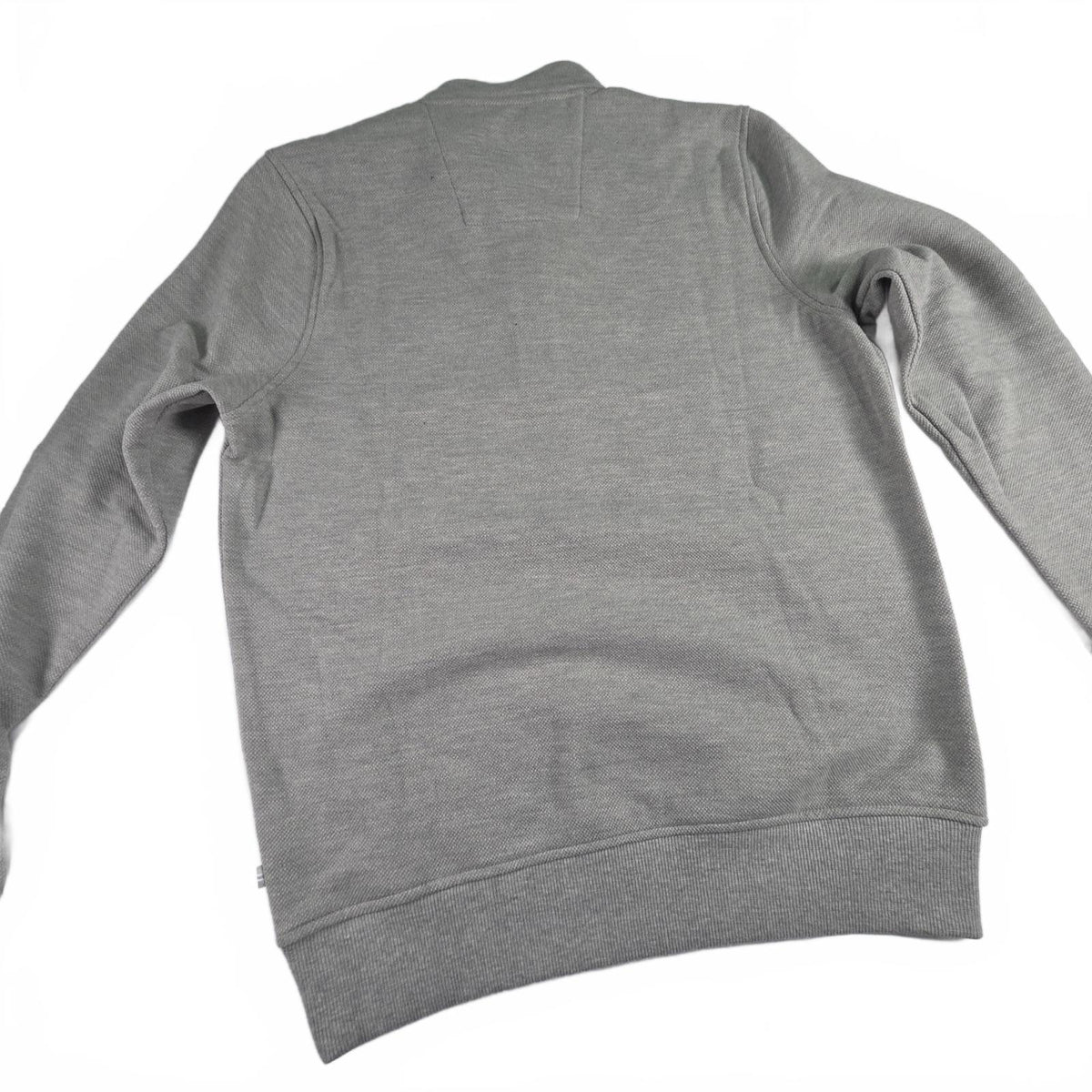 Sweat-shirt Nautica pour homme gris à col montant et zip 1/4 taille XS