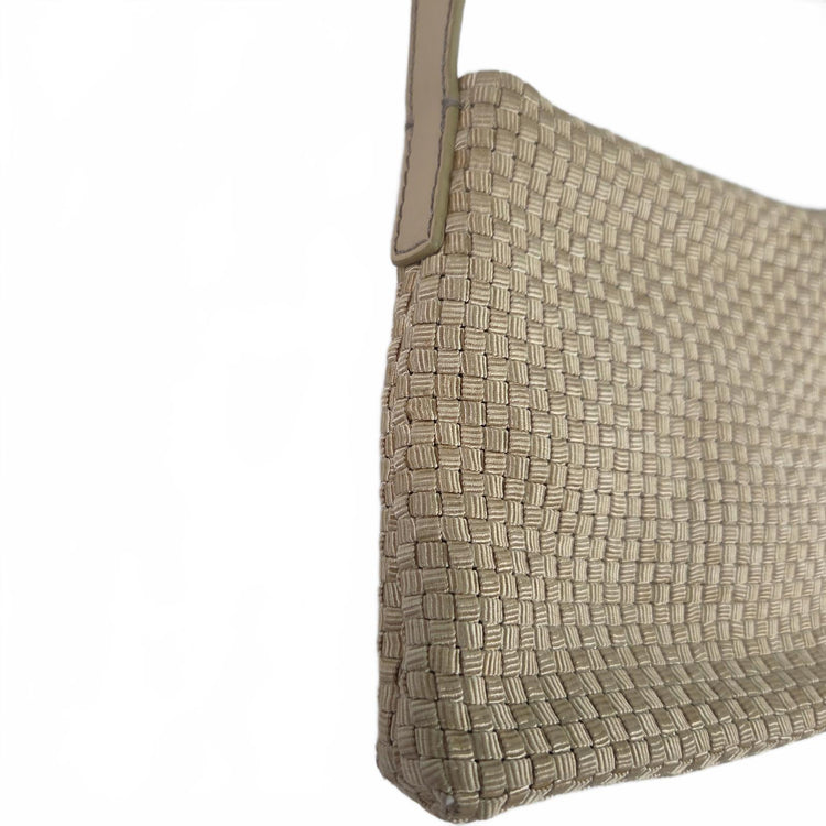 Le sac bandoulière Sak crocheté à la main – Beige/Fauve Bohème Minimaliste