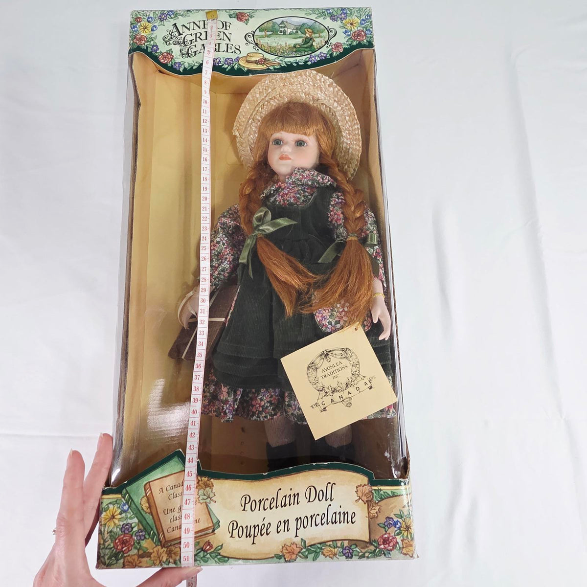 Avonlea Traditions Anne of Green Gables Porcelain Doll 16in