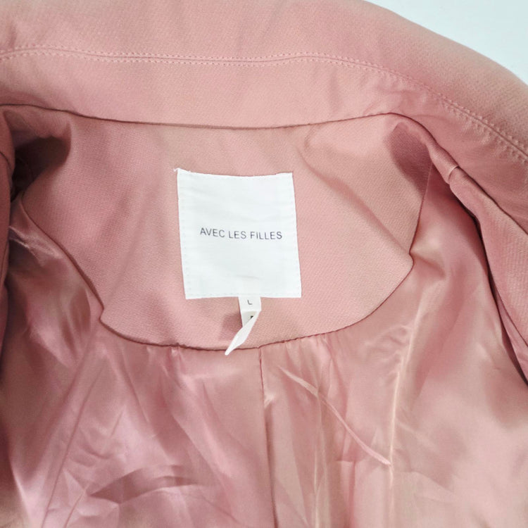 Avec Les Filles Blazer rose, gilet Taille L