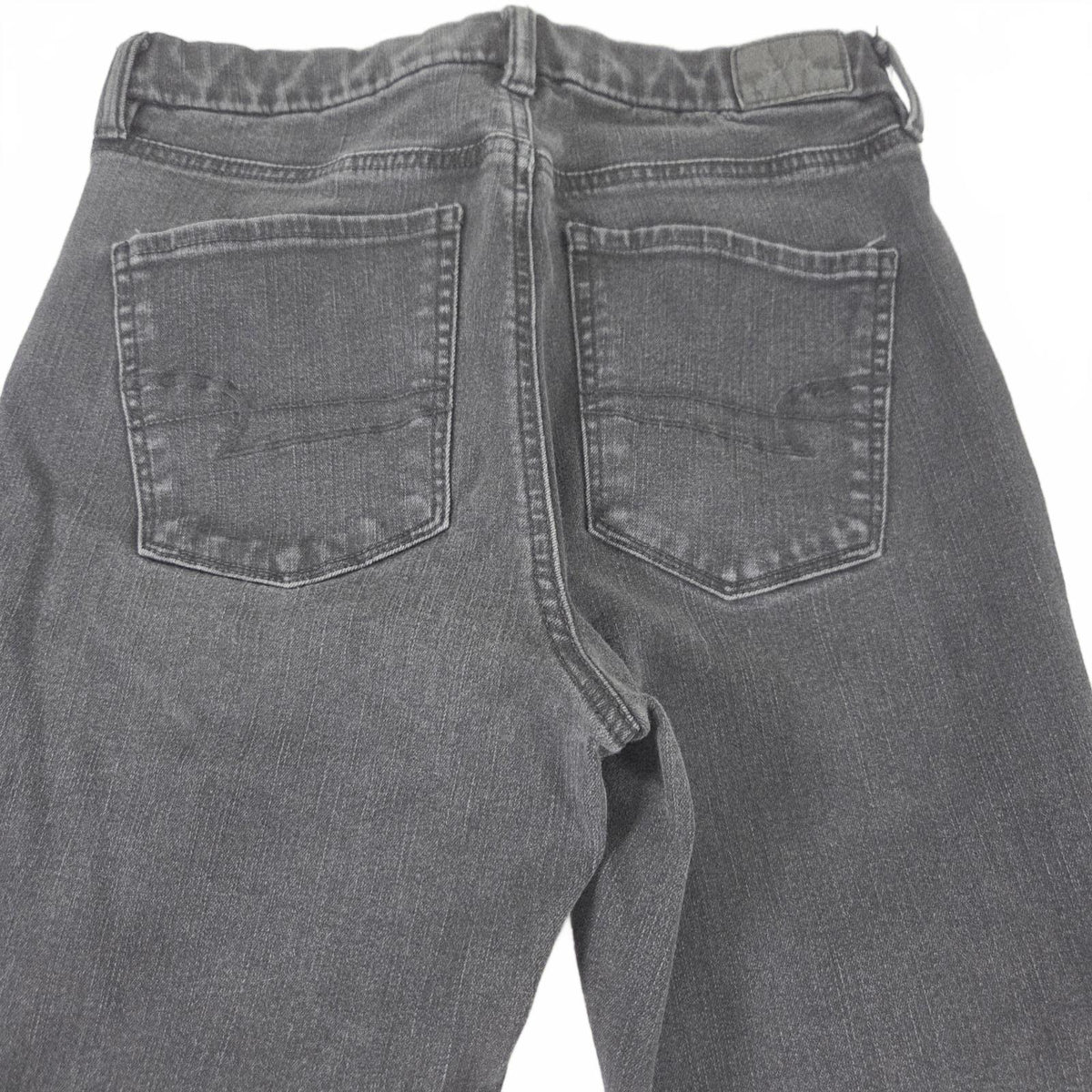 American Eagle Black Denim Pants Jeans washed black size 6 short