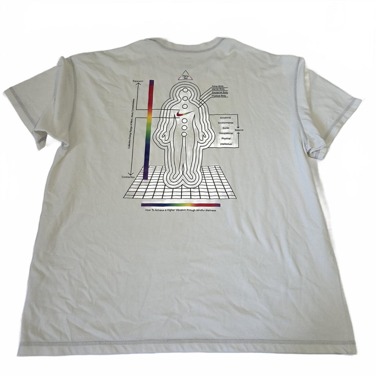 T-shirt Nike Mind Body Soul blanc taille XL