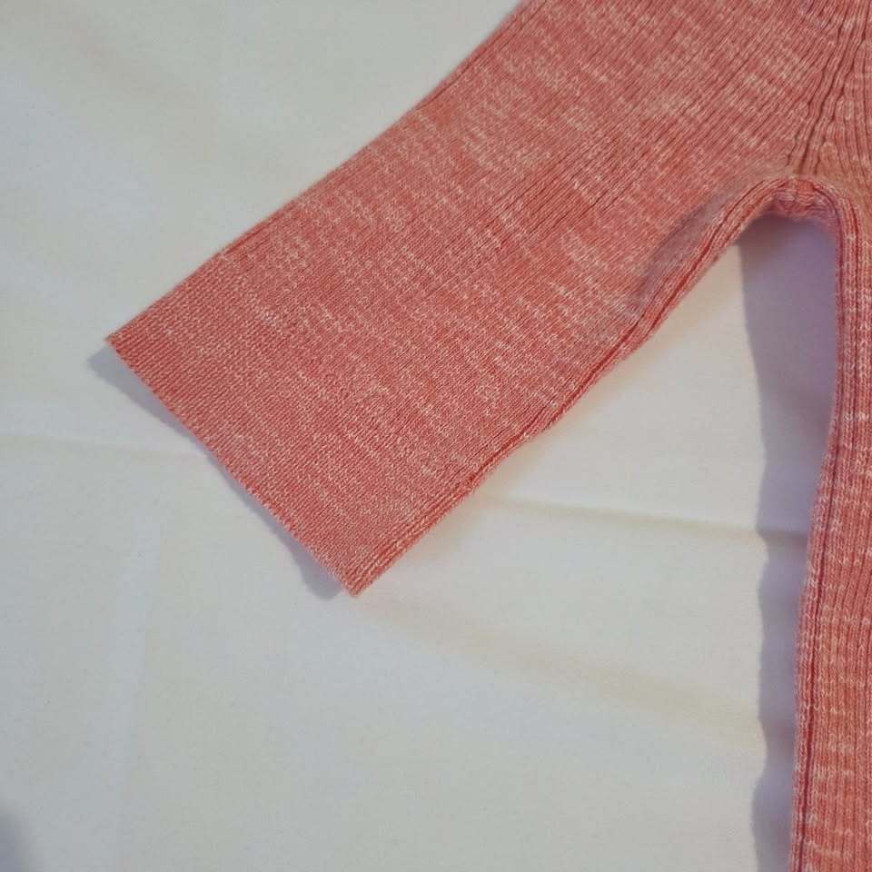 Calvin Klein Pink Heathered Henley Top size XS