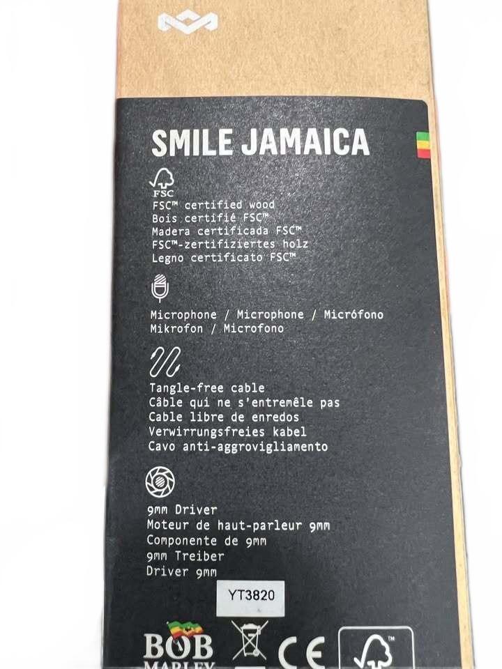MARLEY Smile Jamaica In-Ear Headphones color Wood/Black