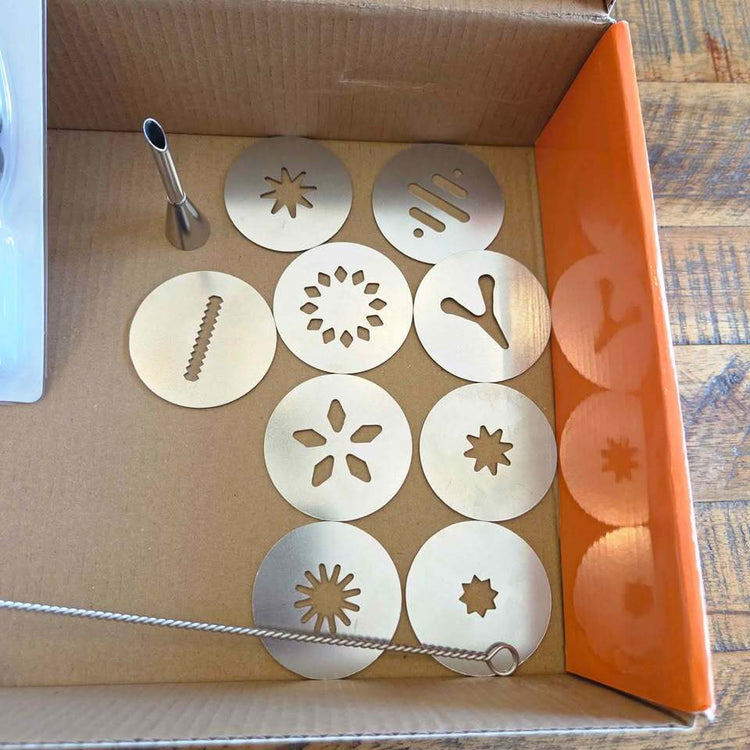 HK Churro Maker Machine, Cookie Maker Machine, Stainless Steel Churros Gun Kit