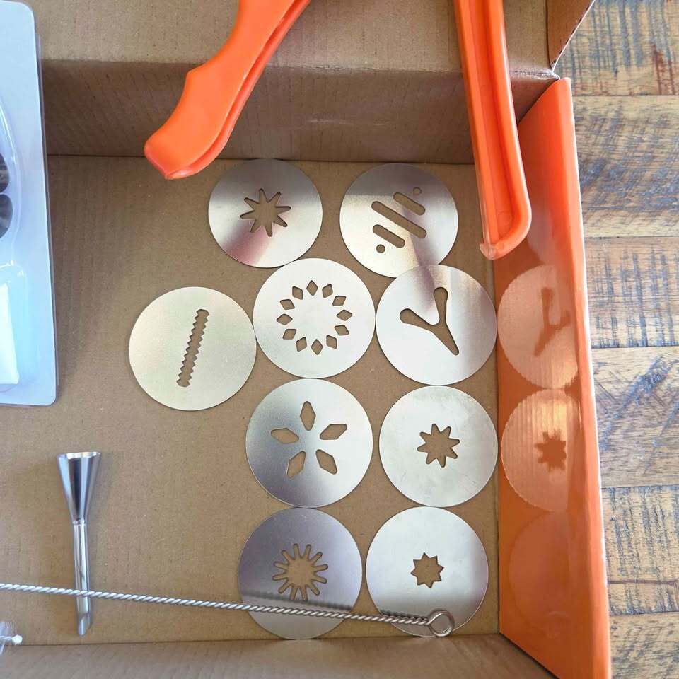 HK Churro Maker Machine, Cookie Maker Machine, Stainless Steel Churros Gun Kit