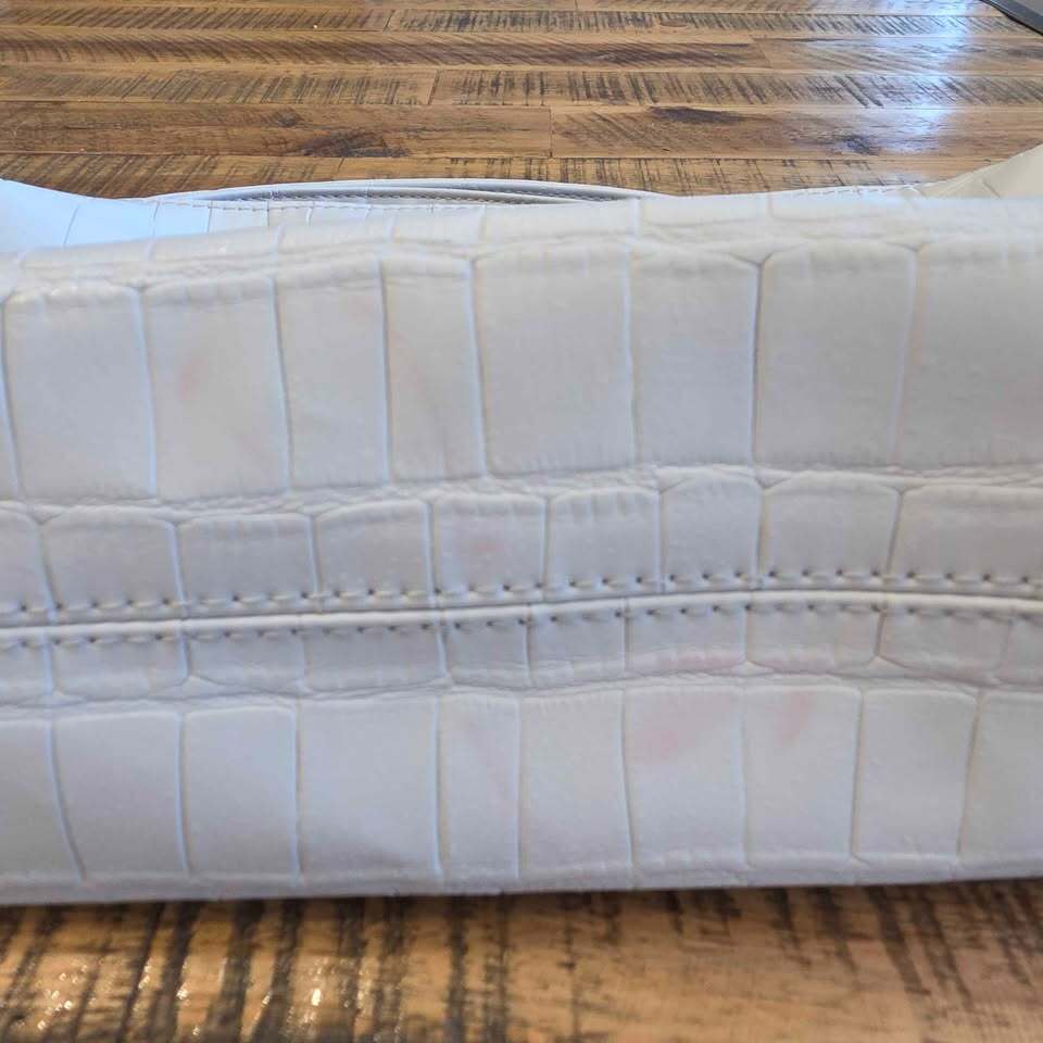 Aldo White Croc-Embossed Crossbody Bag/Handbag