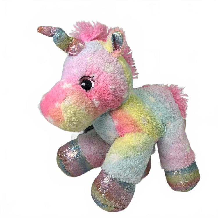 Rainbow Glitter Unicorn Plush Rainbow Tie Dye Magical Unicorn
