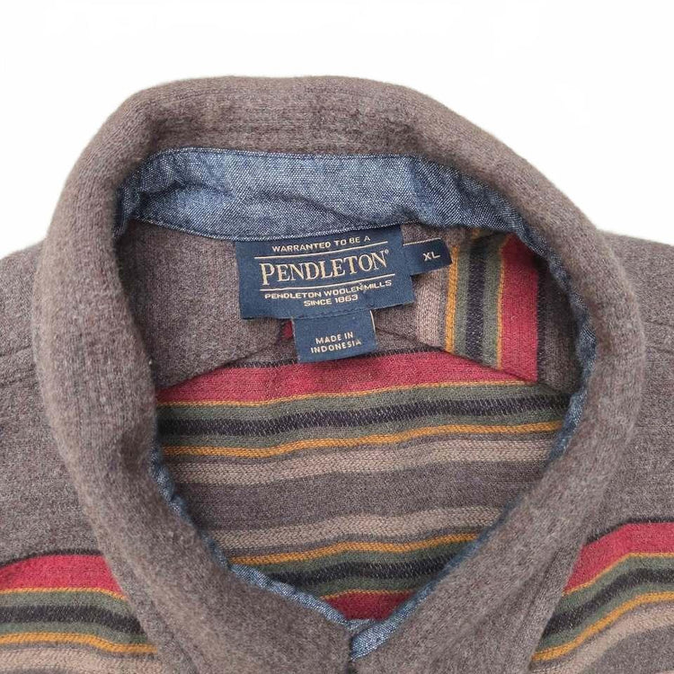 Chemise en flanelle à manches longues et rayures Pendleton pour homme, taille XL