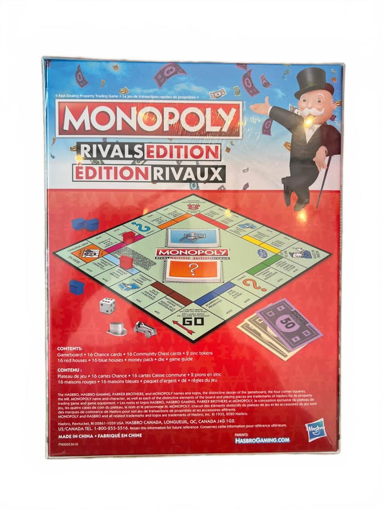 Monopoly Rivals Edition 2-Player Board Game — Hasbro — NWT