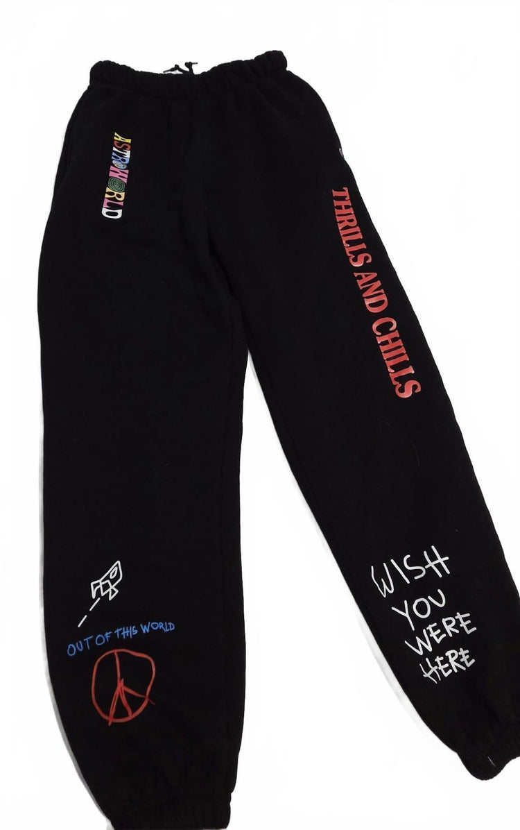 Pantalon de jogging Champion officiel Travis Scott Astroworld World At Peace Taille S