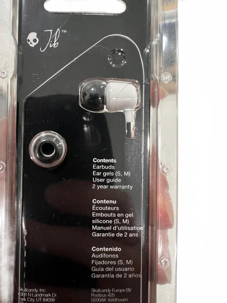 Écouteurs intra-auriculaires Skullcandy Jib avec micro, couleur blanche