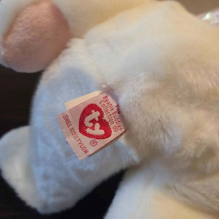 TY Beanie Buddies Halo the Angel Bear plush, NWT