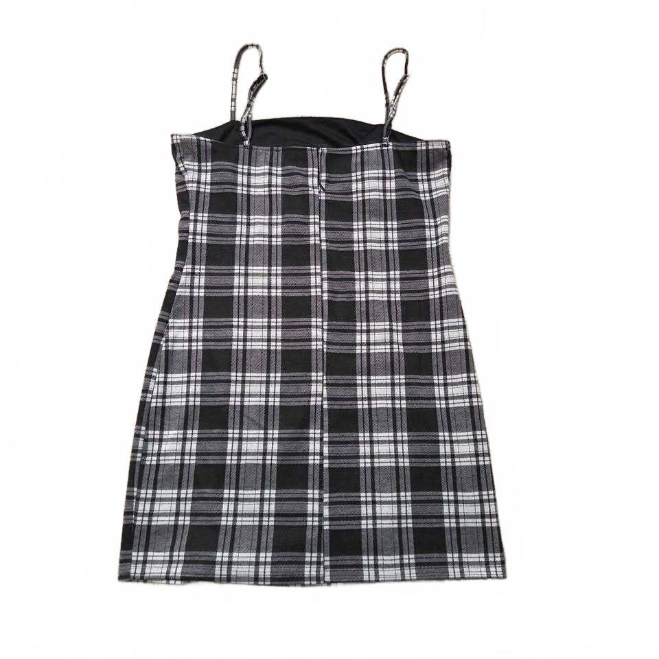 Mini-robe à carreaux noire et blanche Forever 21, taille XL