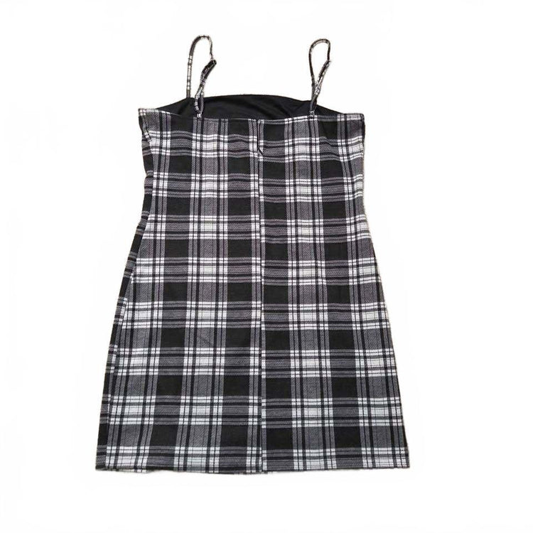 Mini-robe à carreaux noire et blanche Forever 21, taille XL