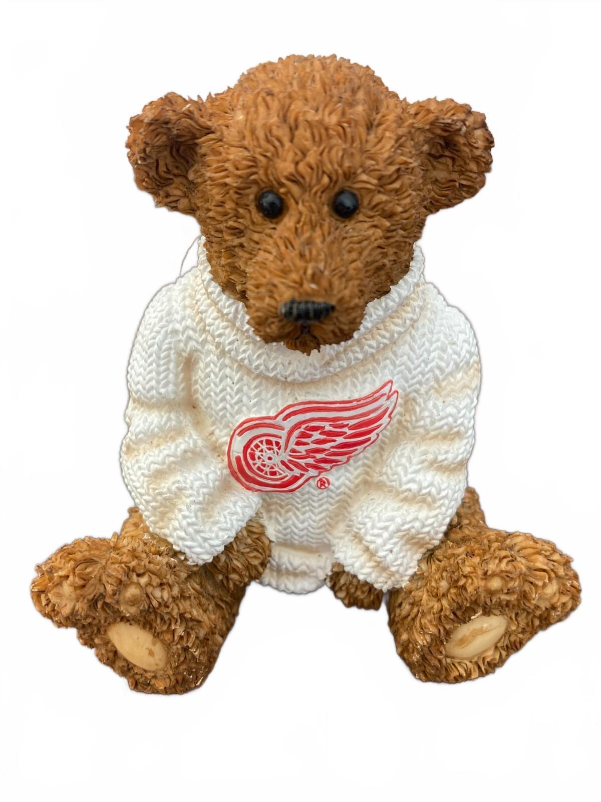 Figurine de hockey Elby Vintage Powerplay Teddies Ourson avec boîte - Detroit Red Wings
