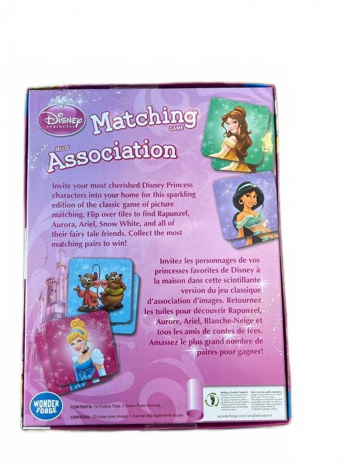 Disney Princess Matching (Memory) Game English/French