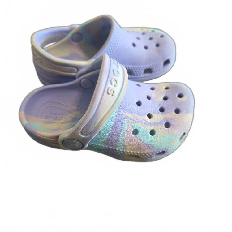 Crocs Classic Marbled Clogs Kids Size 7 Iconic Comfort