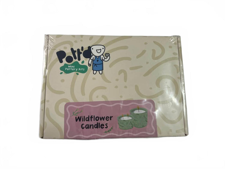 Pott'd Mini Pottery Kit Wildflower Candles