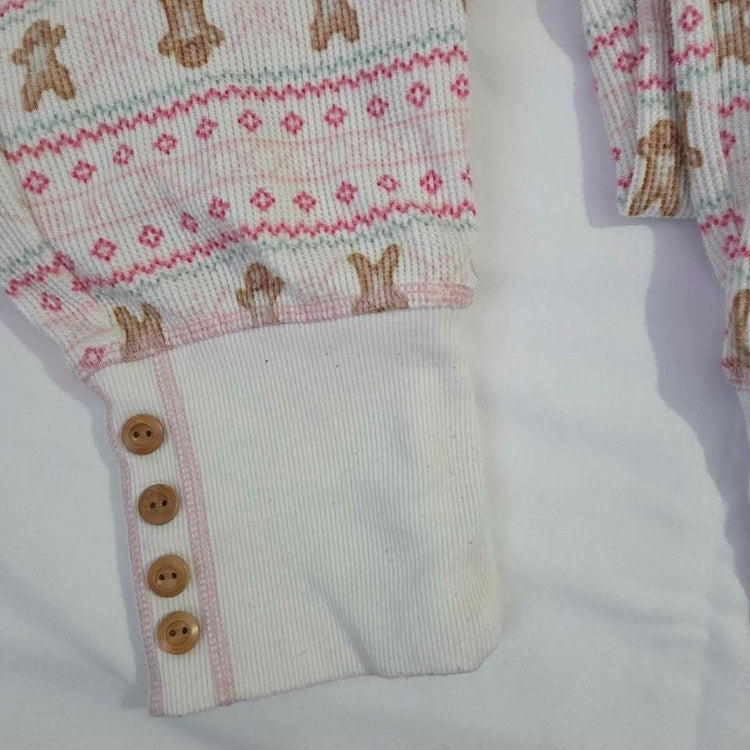 la Vie en Rose Gingerbread Thermal Pajama Set size S