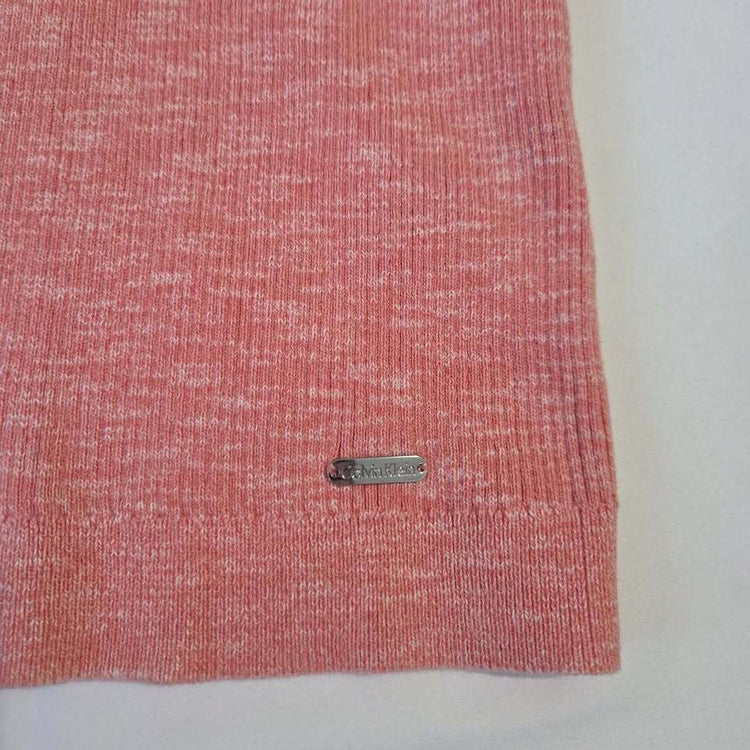 Calvin Klein Pink Heathered Henley Top size XS