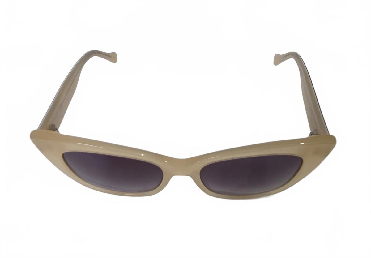 BETSEY JOHNSON ROCK N ROLL NUDE 55/18/135 BEIGE Sunglasses
