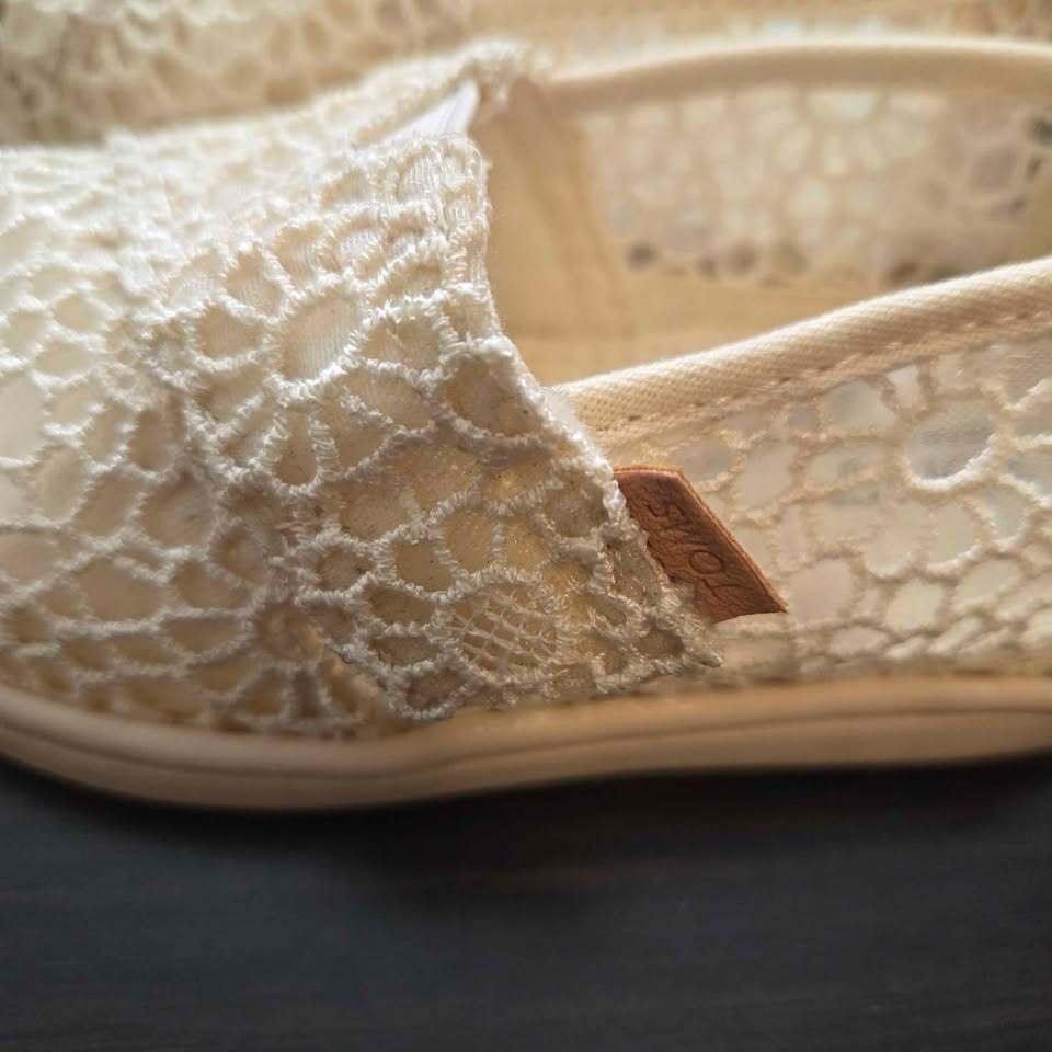 TOMS Lace Alpargata Shoes Size US T6