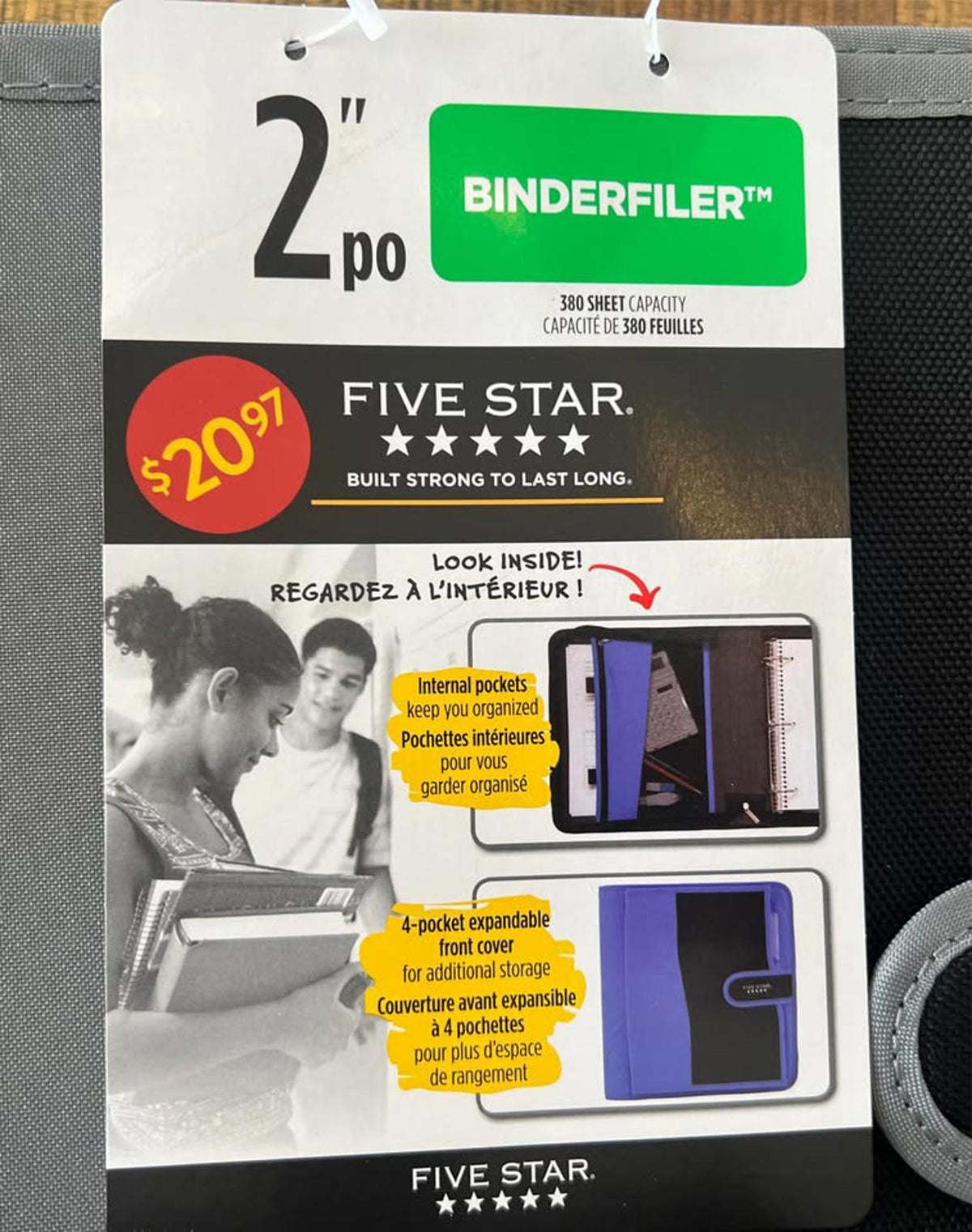 Zipper Binder Binderfiler , 2 inch
