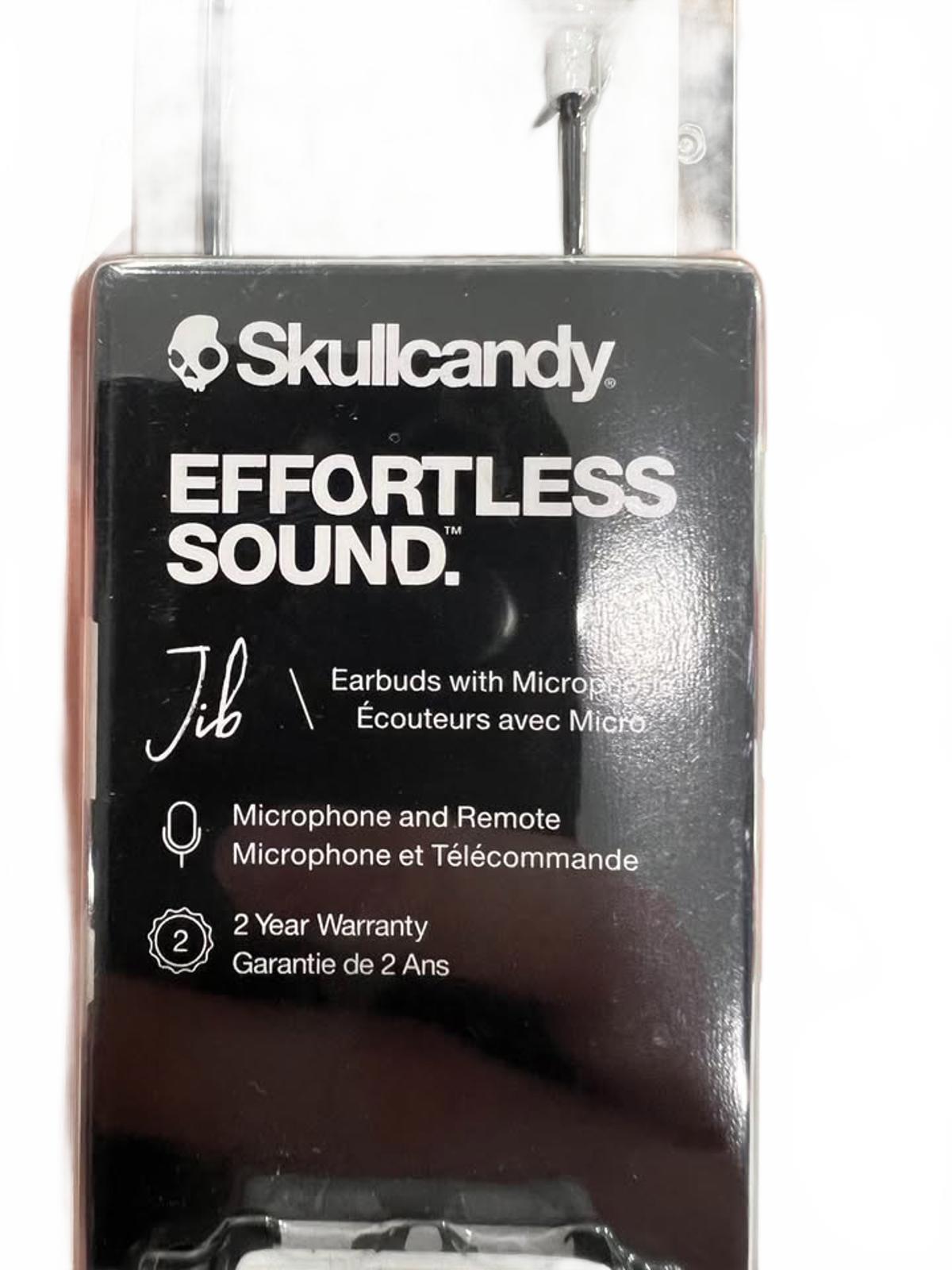Écouteurs intra-auriculaires Skullcandy Jib avec micro, couleur blanche