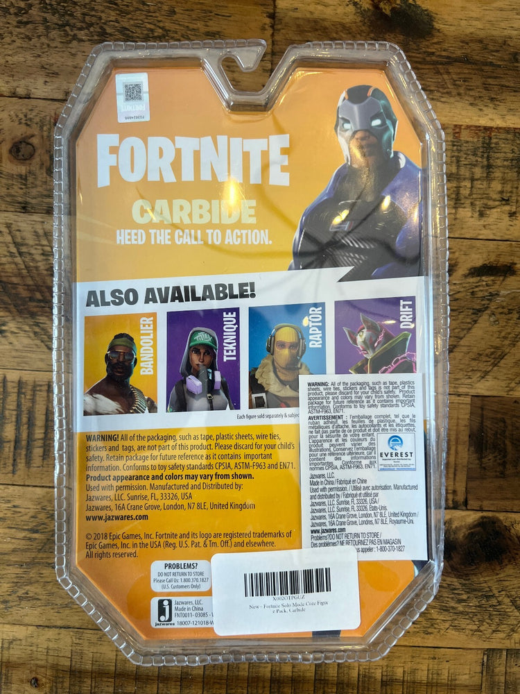Epic Games Fortnite Carbide Solo Mode Action Figure 4 inch