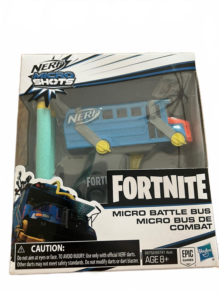 Nerf Fortnite MicroShots Micro Battle Bus Mini Blaster NWT