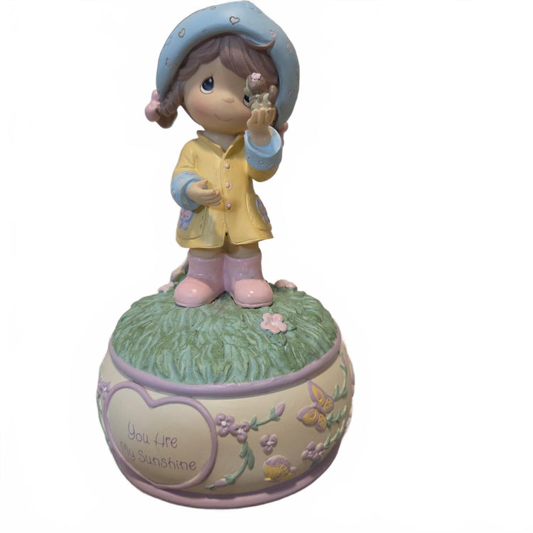 Precious Moments Vintage You are my sunshine 2010 Musical ceramic Figurine