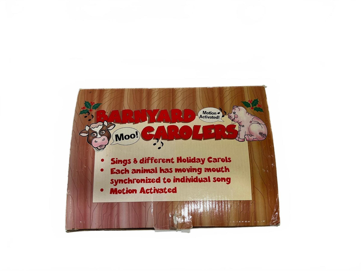 Wang's International Barnyard Carolers 1998 Vintage Animatronic Singing 8 Carols