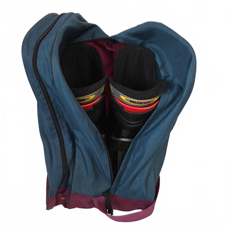 Chaussures de ski Munari R95 pour femme, pointure 8, avec sac de transport assorti, style rétro années 90