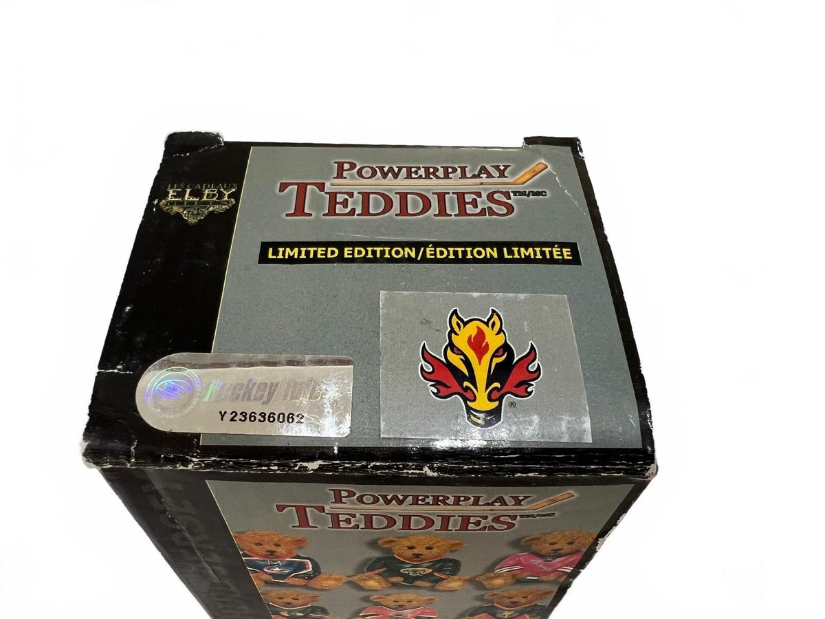 Elby Vintage  Powerplay Teddies NHL Figurine w Box-Calgary Flames "Blasty" Horse