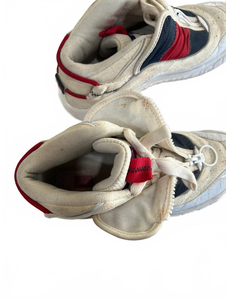 Tommy Hilfiger Jeans Zip Front Sneakers White Red Blue Woman’s 8.5