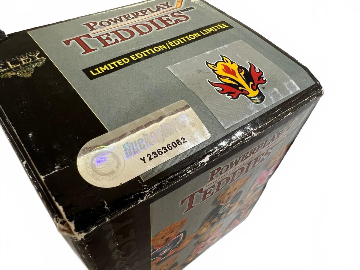 Elby Vintage  Powerplay Teddies NHL Figurine w Box-Calgary Flames "Blasty" Horse