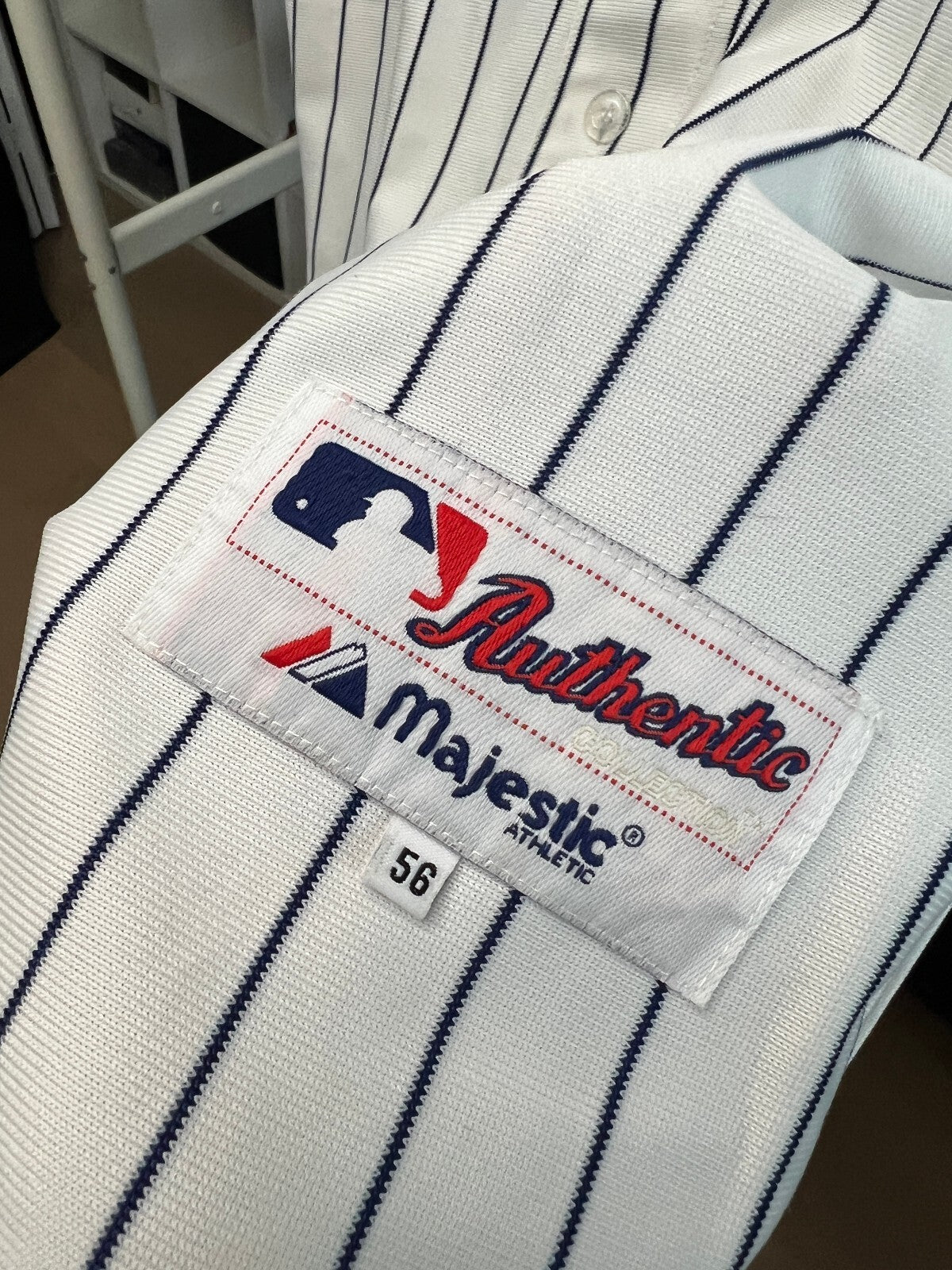 Majestic Athletic New York MLB Yankees Mariano Rivera #42 Pinstripe Jersey 3XL