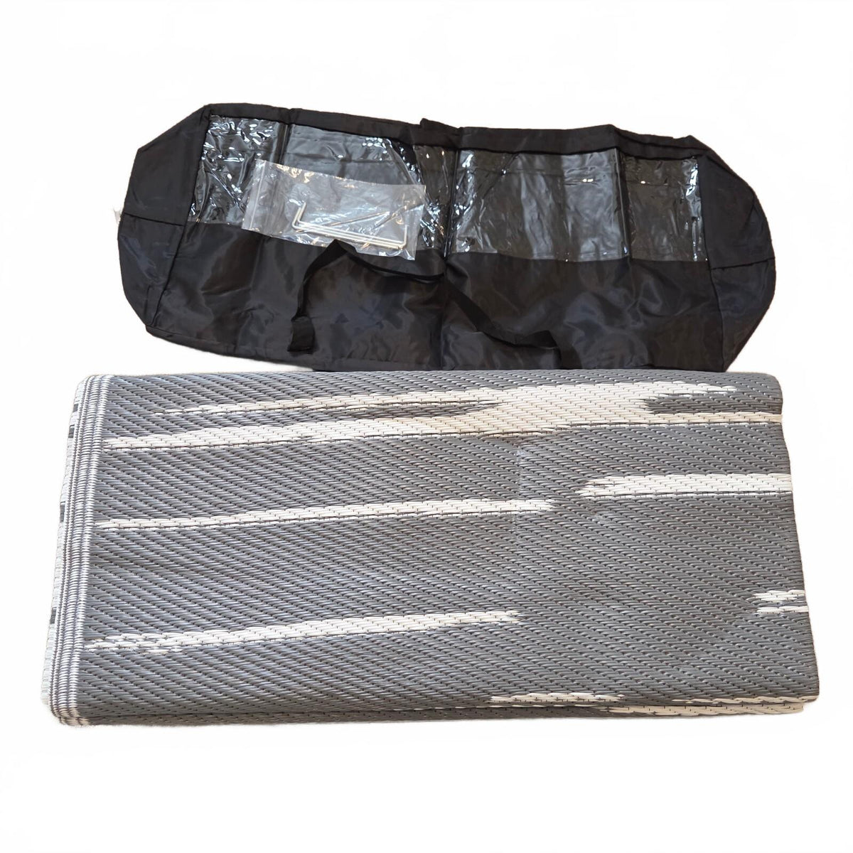 Tapis d'extérieur 9'x12' pour terrasses, Tapis d'extérieur réversible, Tapis d'extérieur en paille plastique