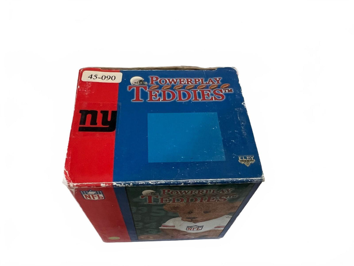 Figurine d’ours NFL Elby Vintage Powerplay avec boîte - New York Giants
