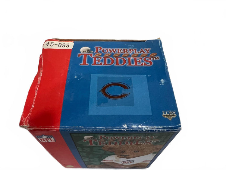 Elby Vintage  Powerplay Teddies NFL Bear Figurine with Box - Chicago Bears