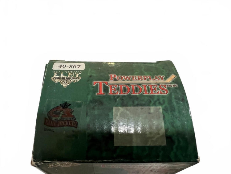 Figurine de hockey Elby Vintage Powerplay Teddies avec boîte - Columbus Blue Jackets