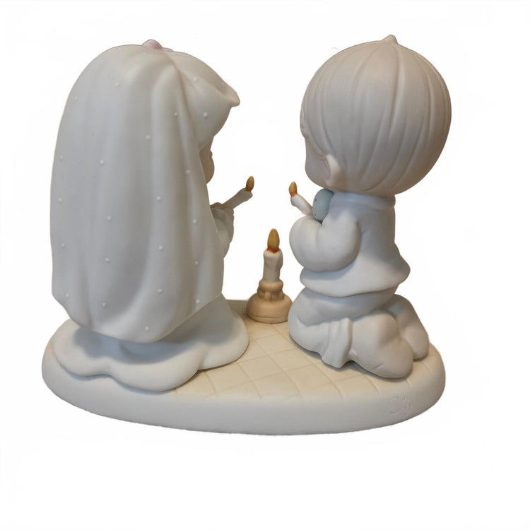 Figurine en céramique Precious Moments « The Lord is your Light to Happiness » 1988 Vinta
