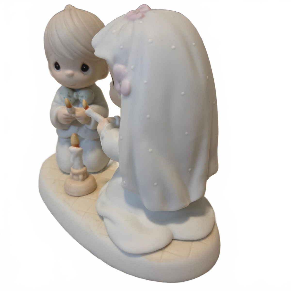 Figurine en céramique Precious Moments « The Lord is your Light to Happiness » 1988 Vinta