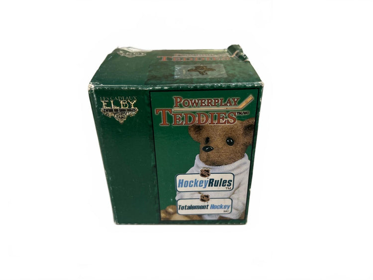Elby Vintage Powerplay Teddies Hockey Bear Figurine with Box - Florida Panthers