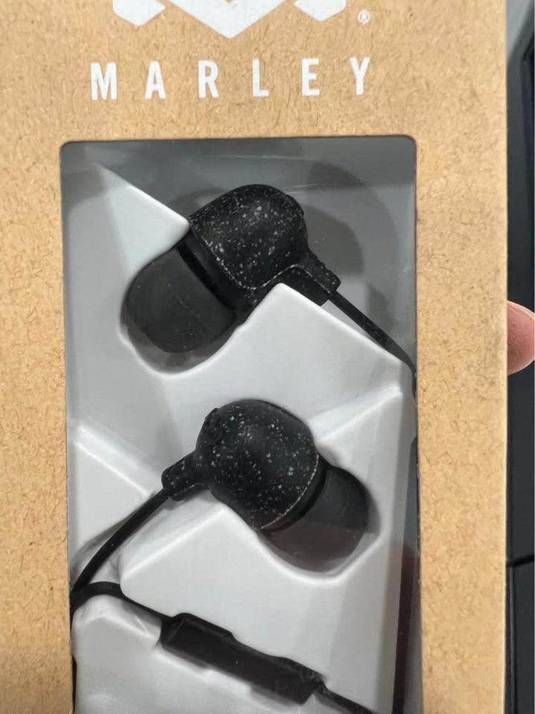 MARLEY Little Bird In Ear Earbuds headphones w Mic. color Black EMJE61BK